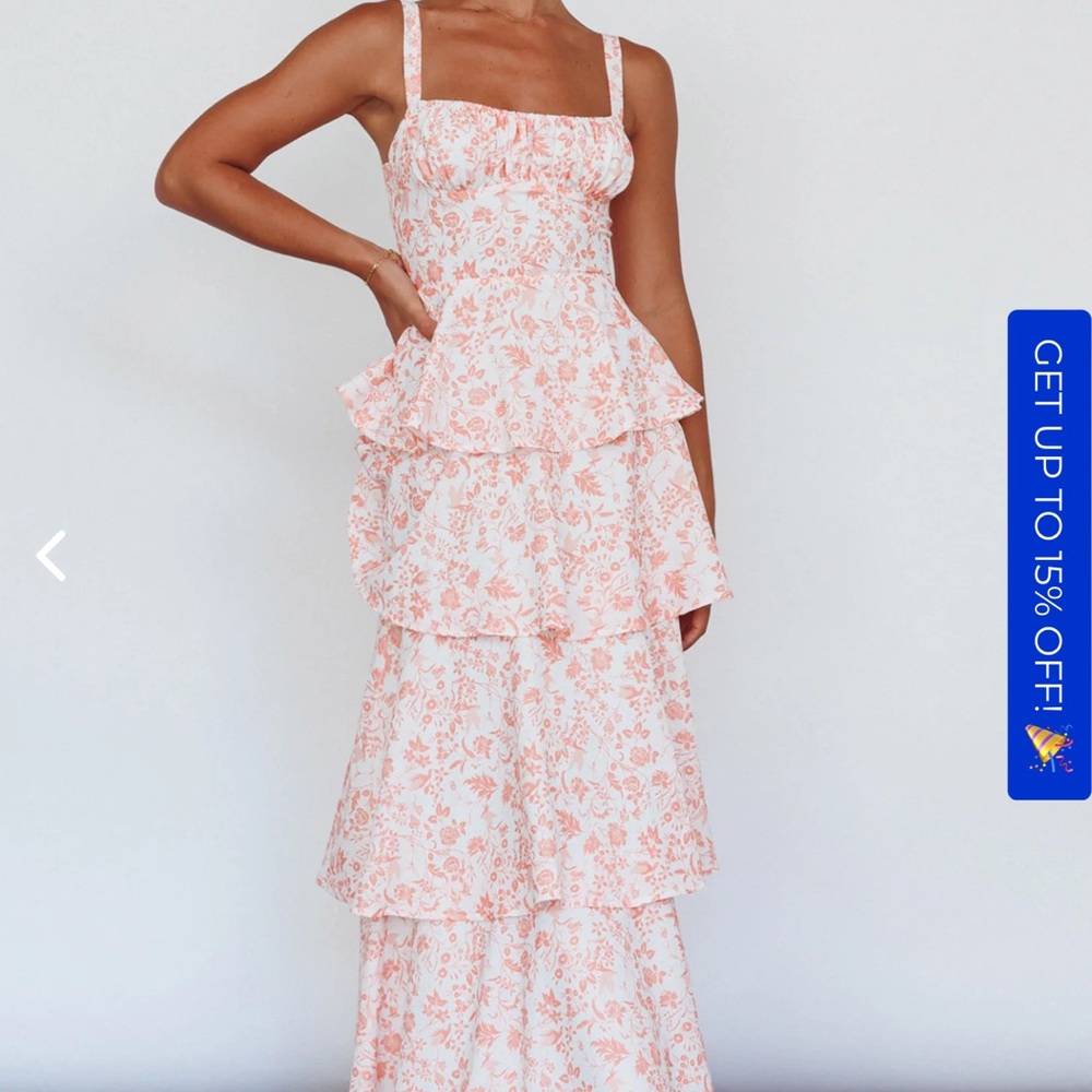 Mika & gala Provence bloom tiered midi dress from selfie Leslie